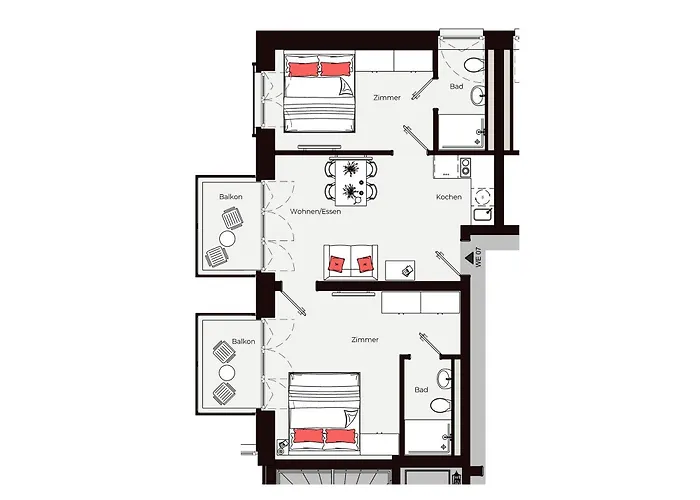 Apartmanhotel Gezeiten Büsum